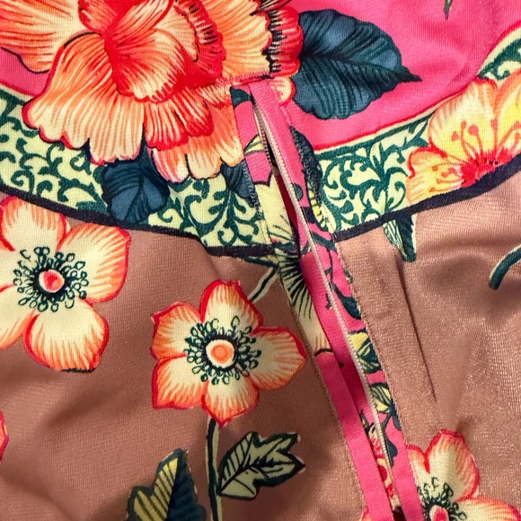 Adidas x FARM Rio Jardineto Firebird Track Jacket Floral Bomber Jacket Sz L - Picture 5 of 6